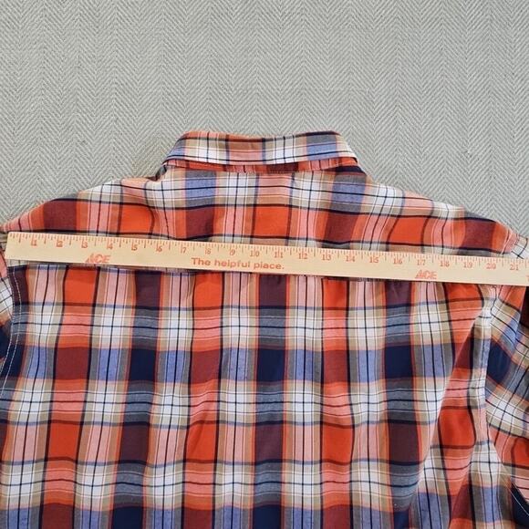 Blac Lacquer Men's 5XL Red Blue Plaid Long Sleeve Button EUC Workwear Streetwear - Picture 11 of 15